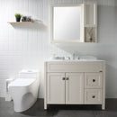 PARLOS Widespread Two Handles Bathroom Sink Faucet Brushed Nickel, 1.2GPM 1435002PD