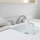 PARLOS Widespread Two Handles Bathroom Sink Faucet Brushed Nickel, 1.2GPM 1435002PD