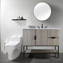 PARLOS Widespread Two Handles Bathroom Sink Faucet Matte Black (1435004PD)