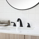 PARLOS Widespread Two Handles Bathroom Sink Faucet Matte Black (1435004PD)