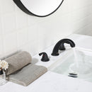 PARLOS Widespread Two Handles Bathroom Sink Faucet Matte Black (1435004PD)
