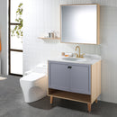 PARLOS Two-Handle Bathroom Sink Faucet Metal Drain Assembly Supply Hose Mixer Double Handle Tap Laundry Brushed Gold, 1359108