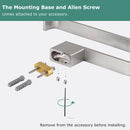 PARLOS Brass Toilet Paper Holder Tissue Roll Hanger for Bathroom & Kitchen Wall Mounted,Brushed Nickel,Doris (2102202)