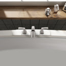 PARLOS 2-Handle Widespread Waterfall Roman Bathtub Faucet Tub Filler, Brushed Nickel (1434202)