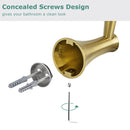 PARLOS Towel Hook, Wall Mounted Coat Hook, Brushed Gold Robe Hook for Bathroom, 2101608