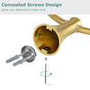 PARLOS Towel Ring, Wall Mounted Hand Towel Holder, Brushed Gold Hand Towel Bar for Bathroom & Kitchen, 2101808