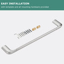 Parlos Brass Towel Bar, 17 Inch Bathroom Towel Bar, Wall Mounted Towel Bar for Bathroom, Shower Door, Brushed Nickel, Demeter, 2101402