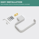 PARLOS Brass Toilet Paper Holder Tissue Roll Hanger for Bathroom & Kitchen Wall Mounted,Brushed Nickel,Doris (2102202)