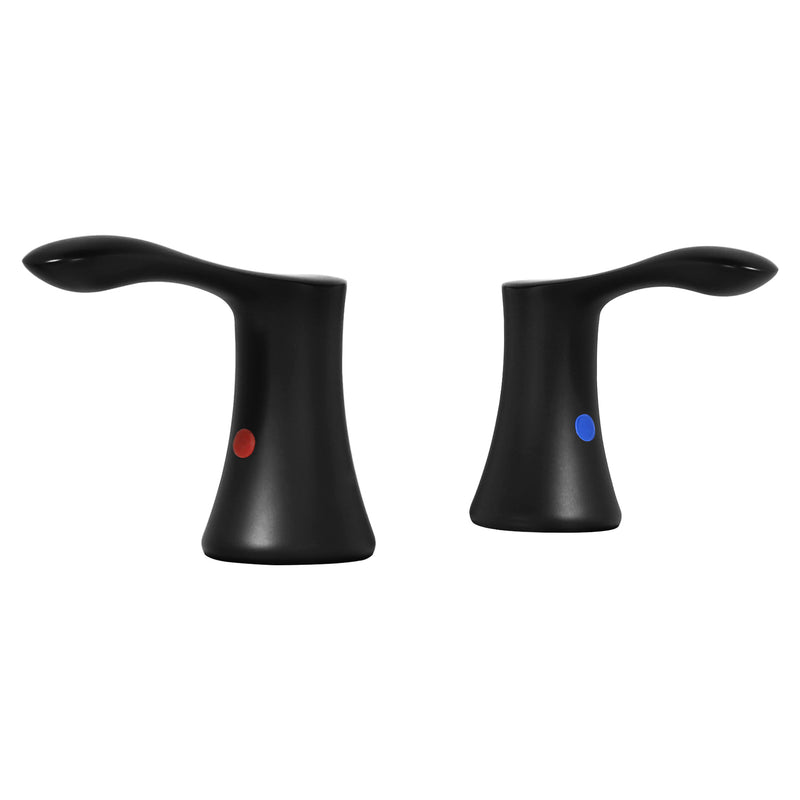 Replacement Handle Kit for PARLOS Faucet of Demeter Collection, Matte Black (1 Pair Hot and Cold), 2109801