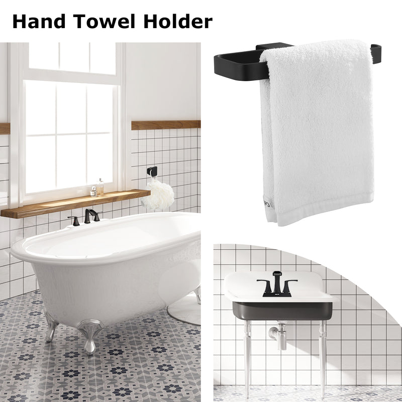 PARLOS Brass Hand Towel Holder, Wall Mounted Towel Ring, Hand Towel Ba