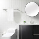 Parlos Brass Towel Bar, 17 Inch Bathroom Towel Bar, Wall Mounted Towel Bar for Bathroom, Shower Door, Brushed Nickel, Demeter, 2101402