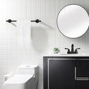 PARLOS Matte Black Bathroom Towel Bar, 17 Inch Wall Mounted Towel Bar for Bathroom, Shower Door, 2101904