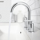 PARLOS 2-Handle Widespread 8 inch Bathroom Sink Faucet 3 Hole Vanity Faucet with cUPC Faucet Supply Lines, Chrome, 1.2GPM, 1437401PD