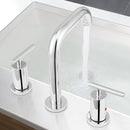 PARLOS Widespread 8 inch Bathroom Sink Faucet 3 Hole Vanity Faucet with cUPC Faucet Supply Lines, Chrome, 1.2GPM, 1437501PD