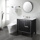 EZANDA 2-Handle Widespread Bathroom Faucet Cross handles 3 Hole Metal Pop-up Sink Drain, Brushed Nickel 1433602