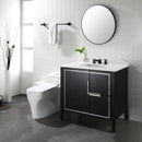 EZANDA Brass 2-Handle Widespread Bathroom Sink Faucet with Metal Pop-up Sink Drain & Supply Lines, Oil Rubbed Bronze (1433603)