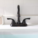 PARLOS Double-Handle Lavatory Faucet with Metal Drain Assembly cUPC Bathroom Two-Handle Oil Rubbed Bronze, 1.5 GPM (13592)