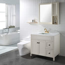 PARLOS 2-Handle Bathroom Sink Faucet with Drain Assembly Supply Hose Lead-Free cUPC Deck Mounted, Brushed Gold (1359808)