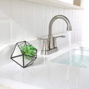 PARLOS Swivel Spout 2-Handle Lavatory Faucet Brushed Nickel Bathroom Sink Faucet with Metal Pop-up Drain and Faucet Supply Lines, 1.2 GPM (13627P)