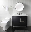 PARLOS Widespread 2 Handles Bathroom Faucet with Metal Pop Up Sink Drain and cUPC Faucet Supply Lines, Oil Rubbed Bronze, 1.2 GPM (13648P)