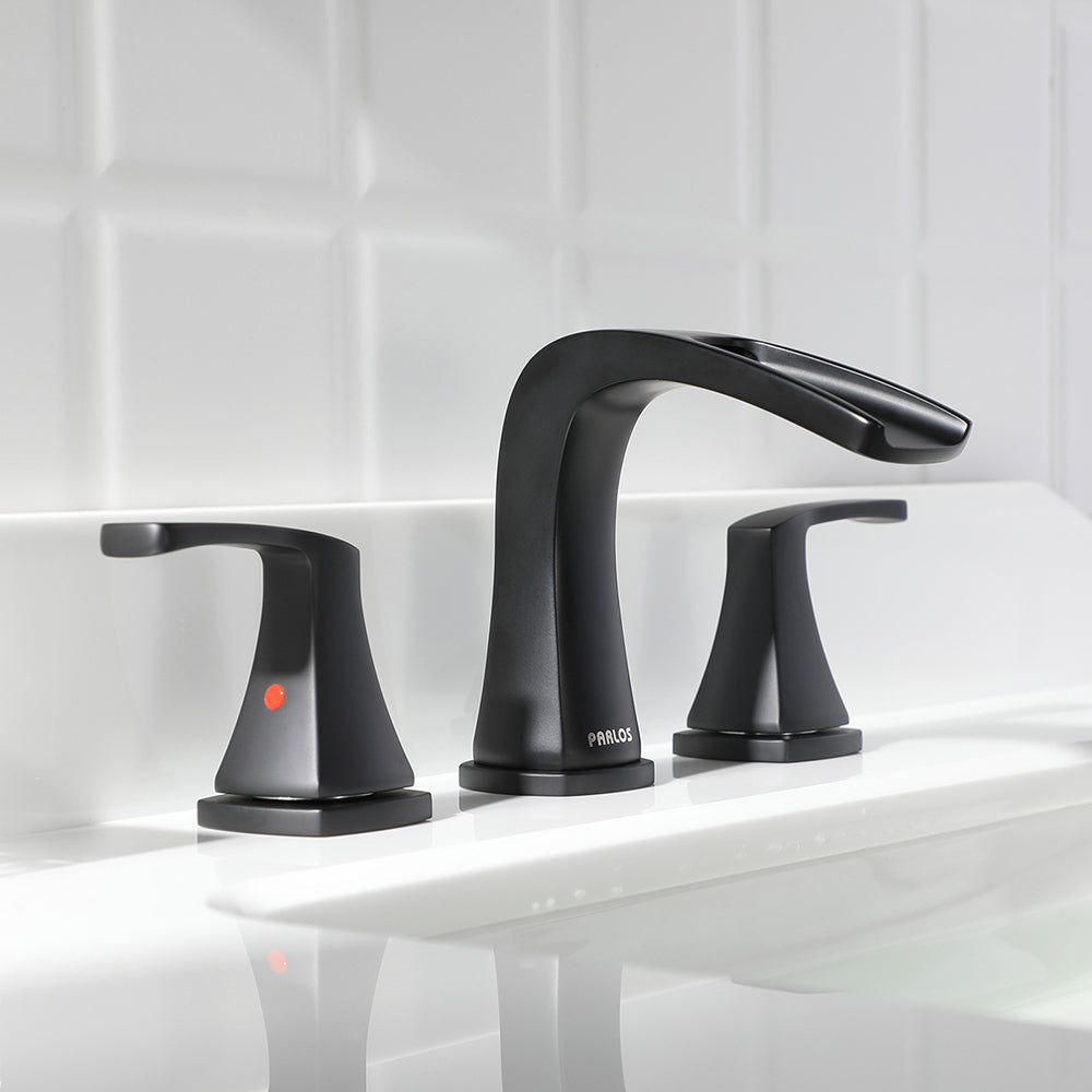 Like New Widespread online Bathroom Faucet,Two Handles 3 Holes Sink Faucet w/ Pop up Dr