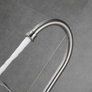 PARLOS 8 Inch Two Handles High Arch Kitchen Sink Faucet with Side Sprayer & Supply Lines, Brushed Nickel, Demeter 14138