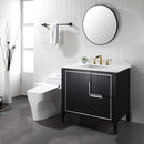 PARLOS Waterfall Widespread Bathroom Sink Faucet Double Handles with Pop Up Drain & cUPC Faucet Supply Lines, Brushed Gold, 1.2GPM, Demeter 1431808P