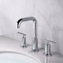 PARLOS 8 inch Widespread Bathroom Sink Faucet 2-Handle Chrome with All Metal Pop-up Drain & Faucet Supply Lines (1434101)