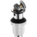 PARLOS Pop up Sink Drain with Strainer Pop Up Drain with Overflow for Bathroom Vessel Sink, Chrome,2100601