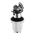 PARLOS Pop up Sink Drain with Strainer Pop Up Drain with Overflow for Bathroom Vessel Sink, Brushed Nickel,2100602