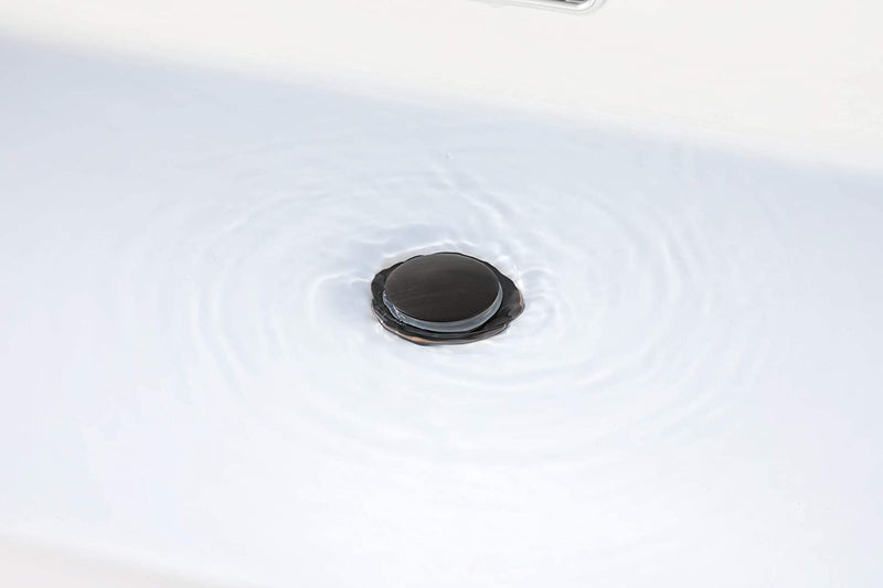 PARLOS Pop up Sink Drain with Strainer Pop Up Drain with Overflow for Bathroom Vessel Sink, Oil Rubbed Bronze,2100603