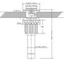 PARLOS Pop up Sink Drain with Strainer Pop Up Drain with Overflow for Bathroom Vessel Sink, Matte Black,2100604